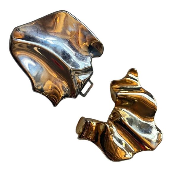 Revcor Vintage Belt Buckle Designer Stamped Two Piece Gold Plated - Picture 6 of 6